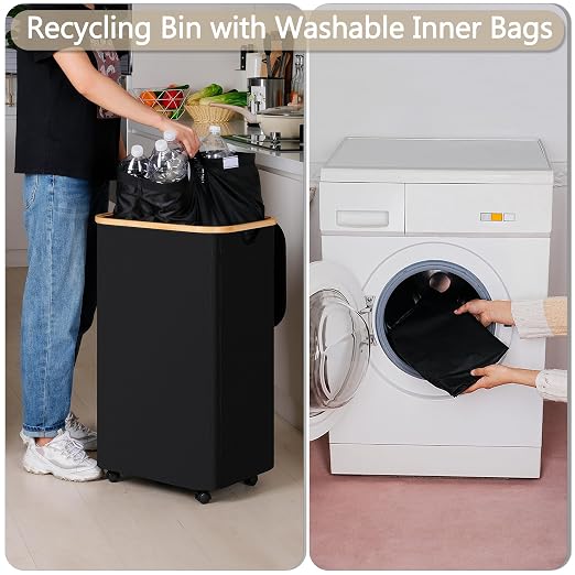 efluky Recycle Bins for Kitchen 100L, Recycling Bin - Image 5