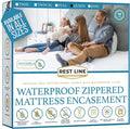 Queen Size 60x80” Premium Waterproof Zippered Mattress Encasement, 100% Cotton by RestLine