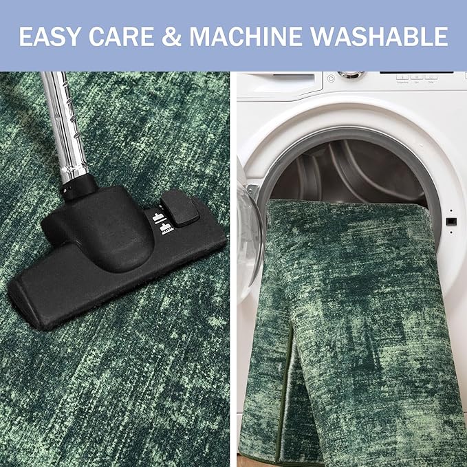 IOHOUZE Round Area Rug 3 Ft Circle Entryway Rugs Round Washable Door Mat Indoor - Image 3
