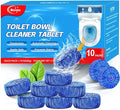 Toilet Bowl Cleaners, Automatic Toilet Bowl Cleaner Tablets Blue Gel Powerful by Msvvko