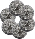 6Pcs Steel Wool Scrubbers by Docduet