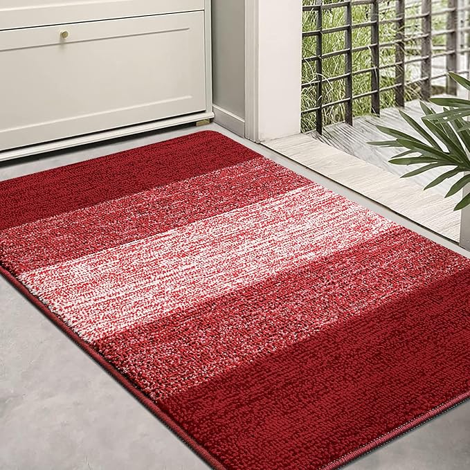 Kitinjoy Indoor Outdoor Door Mat, 36x24 Non-Slip Absorbent Dirt Trapper by Kitinjoy