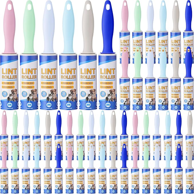 Hushee 48 Pack Bulk Mini Lint Roller by Hushee