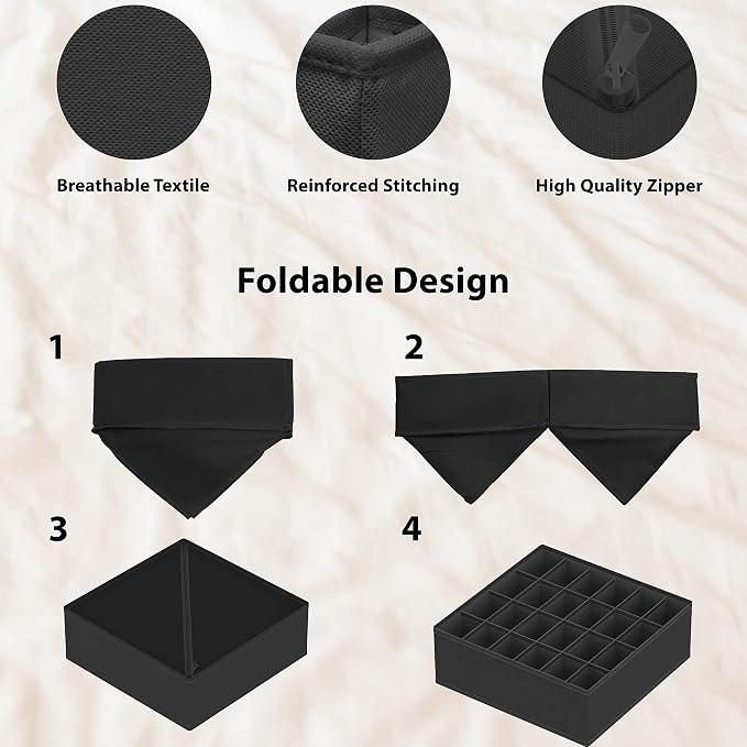 Simple Houseware 4-Pack Drawer Organizer Set - Image 5