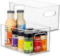 Plastic Food Storage 2 Pack Clear Container Bin by primebox