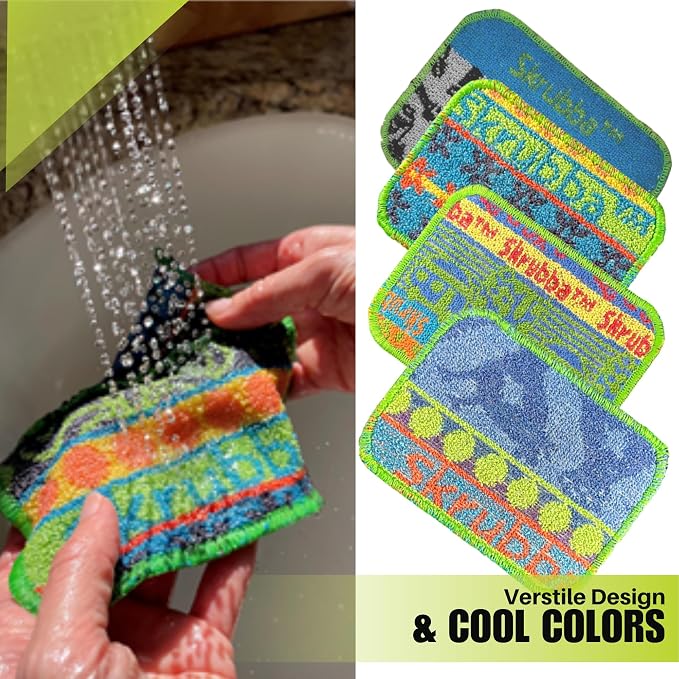 Wet-it! Skrubba 3-Pack Reusable Dish Scrubbers – Non-Scratch Scouring Pads - Image 6