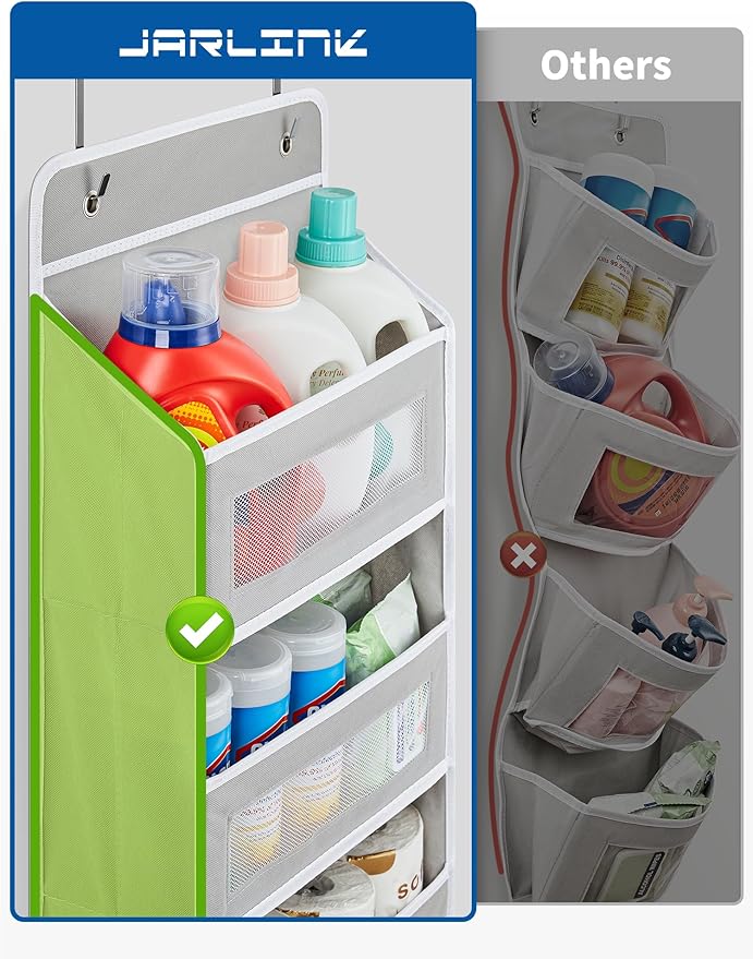JARLINK Over The Door Organizer, 5 Shelf Door Hanging Organizer - Image 4