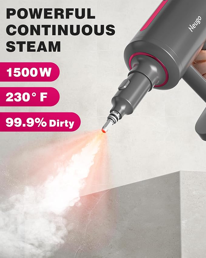 Steam Mop for Floor Cleaning, 7in1 Handheld Steamer Cleaner Detachable for - Image 2