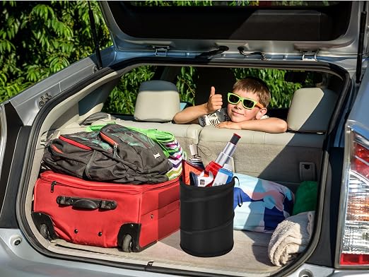 Ginsco 2Packs 4 Gallons New Leakproof Car Trash Can, Large Trash Can Pop-up - Image 6