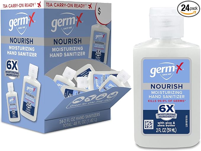 Germ-X Nourish Hand Sanitizer, 2-in-1 Moisturizing and Sanitizing Formula by Germ-X