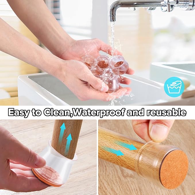 Upgraded Silicone Chair Leg Floor Protectors - Image 6