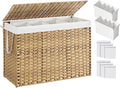 SONGMICS Laundry Hamper with Lid, 200 L Clothes Hamper with 2 Removable Liner by SONGMICSbySONGMICSHOME