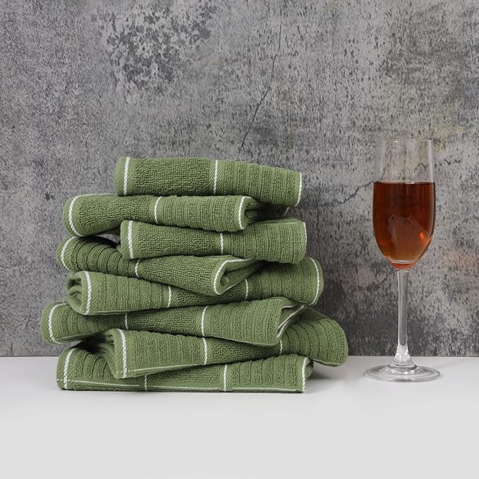 Glynniss Kitchen Towels and Dishcloths Set, Four Dish Towels 16x26 Inches - Image 5