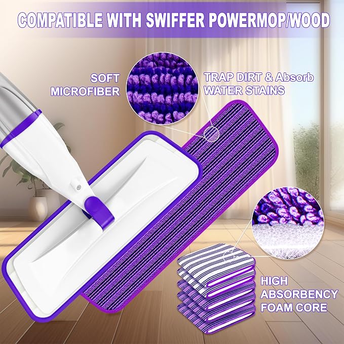 Spray Mop for Hardwood Floor Cleaning: EXEGO Wet Mops - Image 2