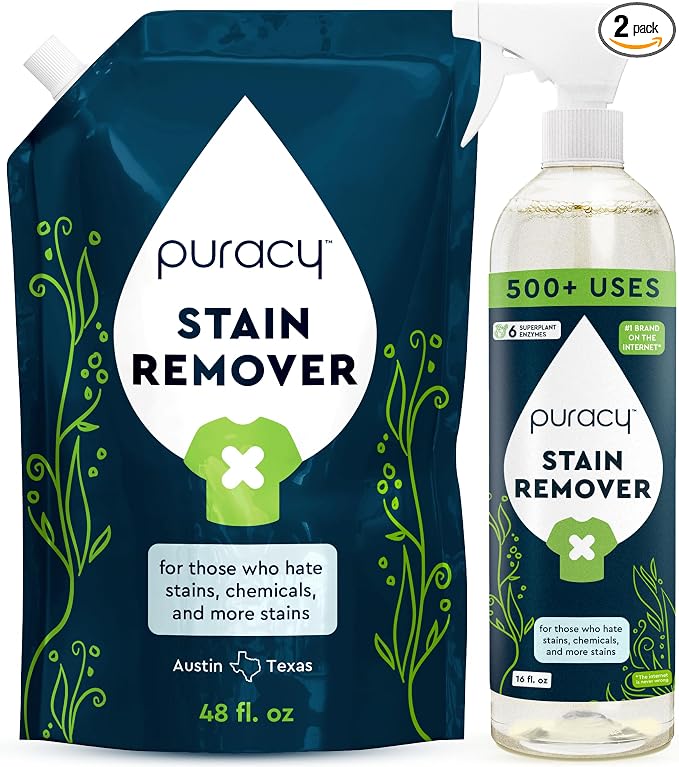 Puracy Stain Remover, Natural Based Travel and Laundry Stain Cleaner by Puracy