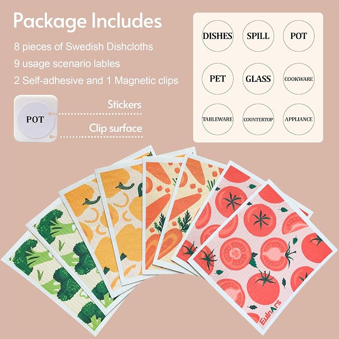 Reusable Paper Towels, Swedish Dishcloths - Image 5