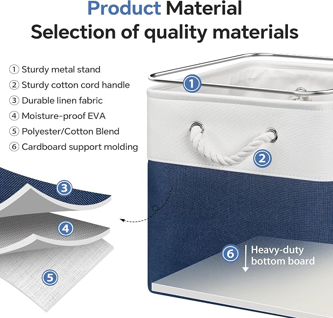 13x13 Inch Cube Storage Bins - Image 4