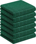 Homaxy 100% Cotton Terry Kitchen Towels, Checkered Designed, Soft and Super by Homaxy