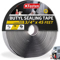 XFasten Butyl Tape RV Black, 3/4 in x 45 Ft, 1/8 in Thick EDPM Rubber Sealant by XFasten