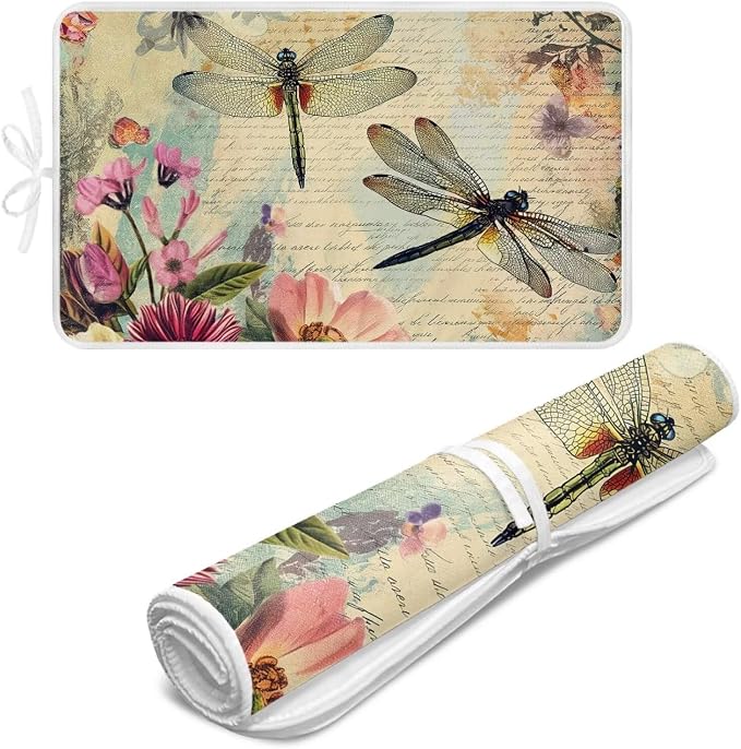 Vintage Ironing Pad Dragonfly Ironing Blanket Thick Travel Iron Pad Heat by Unknown