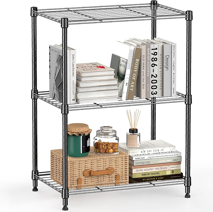 450 lbs Steel Storage Shelving 3-Tier Utility Shelving Unit Steel Organizer by MEIGAOPLASTICANDMETALHKCOLIMITED