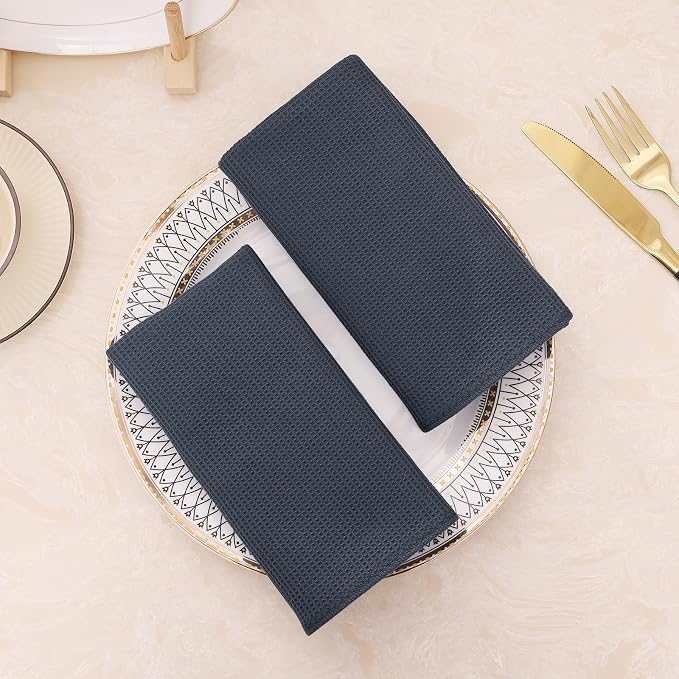 Homaxy 100% Cotton Waffle Weave Dish Cloths - Image 7