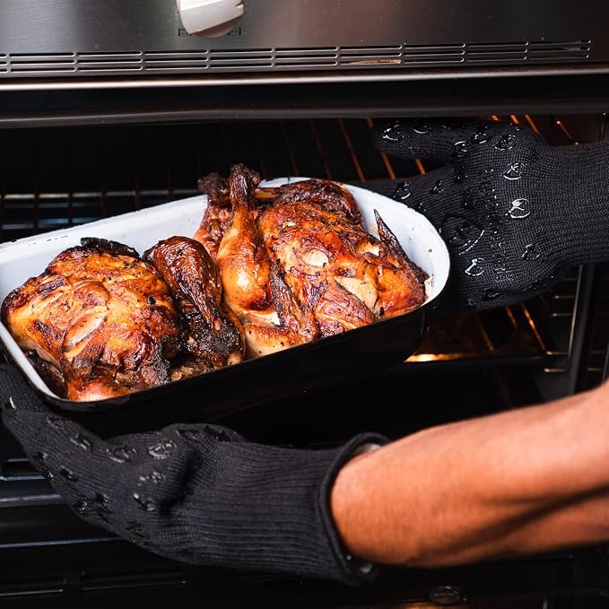 Grill Armor Oven Gloves 932°F Extreme Heat & Cut Resistant Oven Mitts - Image 3