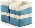 Storage Cubes - 4 Pack Large Fabric Baskets by Sacyic