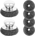6Pcs Steel Wool Scrubber, Stainless Steel Scrubber by Unknown