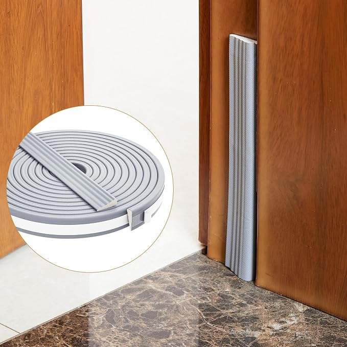 QDiShi 118" Wedge-Shape Weather Stripping Door Seal Weatherproof Foam Seals - Image 7