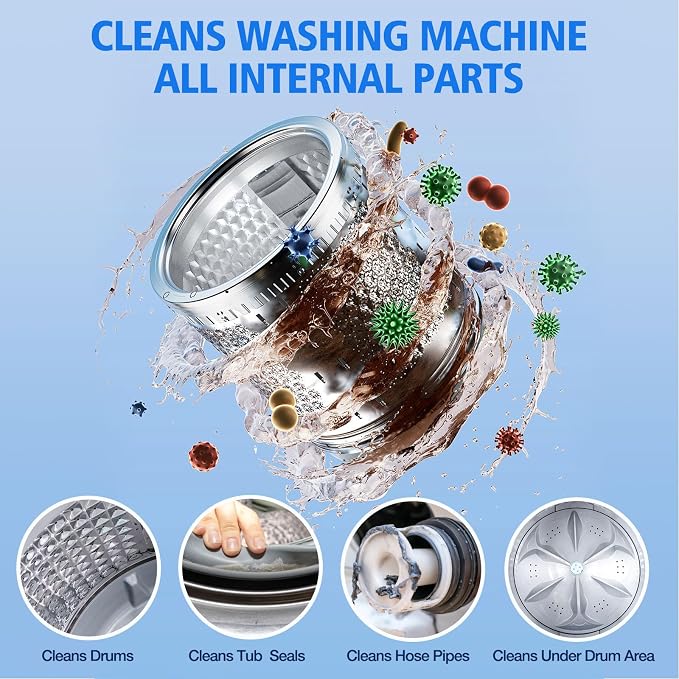 Washing Machine Cleaner-36Pack-18 Month Supply, Washer Machine Cleaner Tablets - Image 3