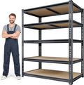72"H Storage Shelves Heavy Duty, 2000LBS Garage Shelving, 5 Tier Metal Shelving by Unknown