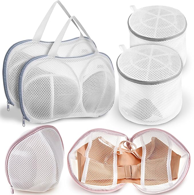 SATINIOR 6pcs Large Bra Lingerie Wash Bags by SATINIOR