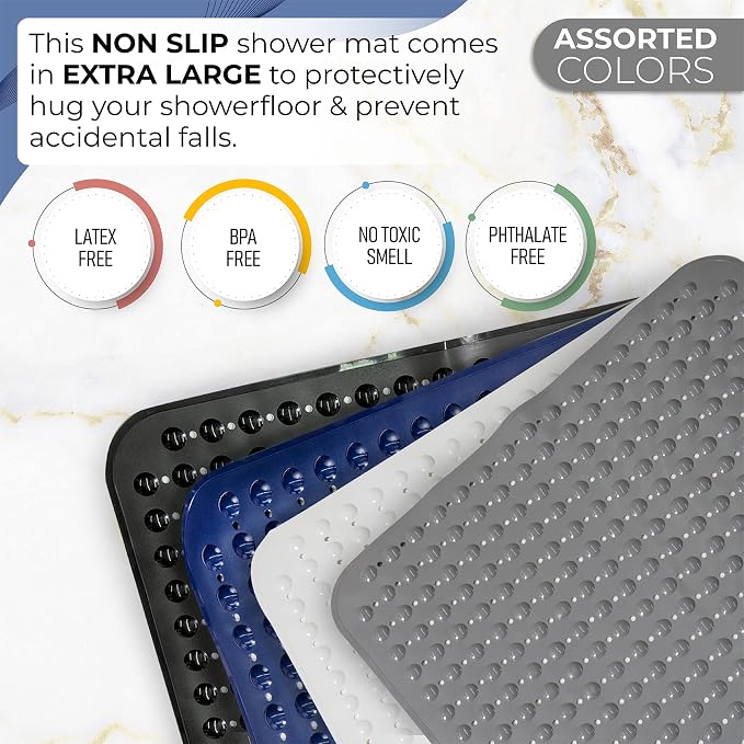 ENKOSI Extra Large Square Non Slip Shower Mat - Image 8