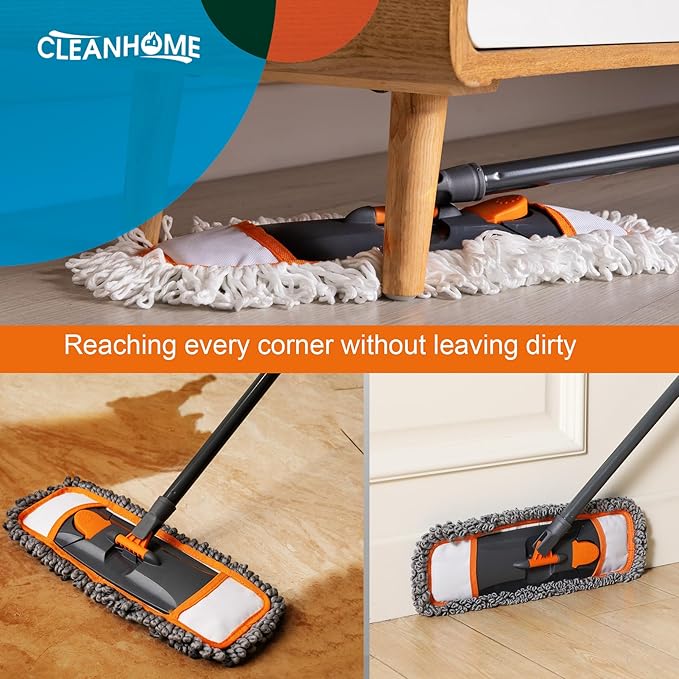 Mops for Floor Cleaning with 3 Different Washable Pads and Extendable 55” Long - Image 4