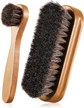 2 Pcs Horsehair Shine Shoes Brush Kit Polish Dauber Applicators Cleaning by ZJoey