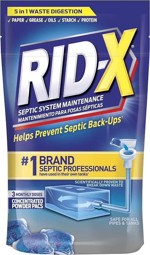 Rid-X Septic System Treatment, Septic Tank Treatment, 3-Monthly Supply Dual by Rid-XSepticSystemTreatment