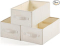 Linen Folding Storage Bins, 3 Pack Large Storage Baskets, Clothing Storage Bins by Unknown
