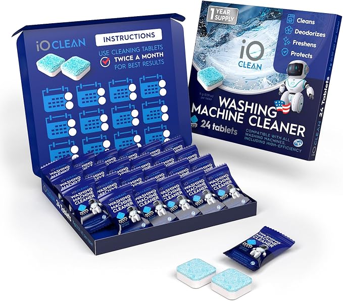 Washing Machine Cleaner and Descaler Tablets 24 Pcs - Image 3
