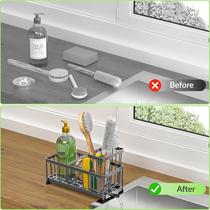 Self-Draining Kitchen Sink Caddy - Image 6