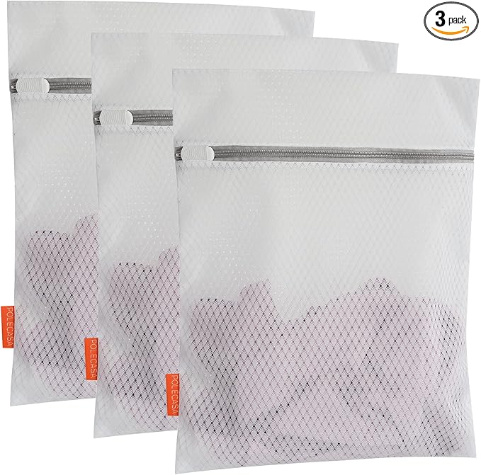 Polecasa 3Pcs 12 x 16 Inches Extra Durable 125g Diamond Mesh Laundry Bags by Polecasa