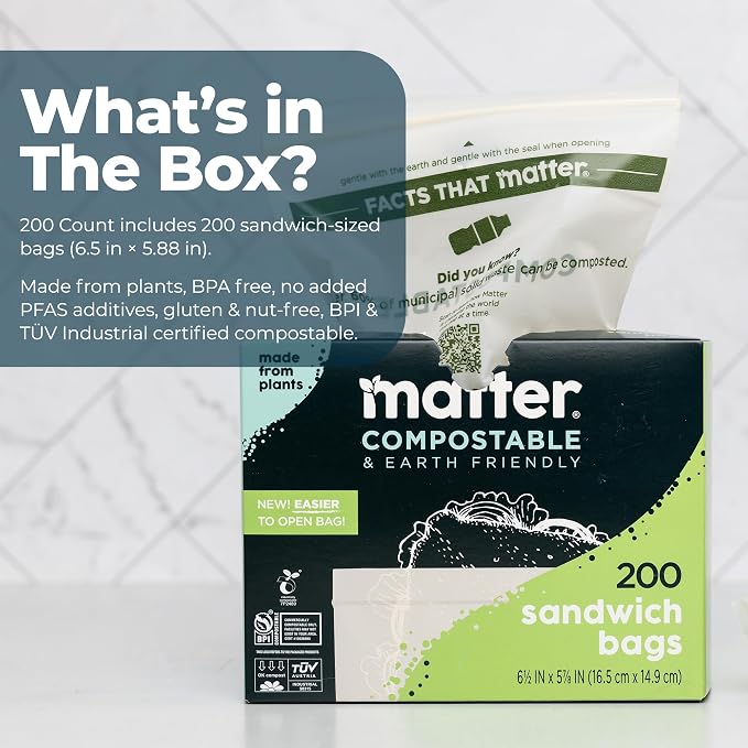 Matter Compostable Sandwich Bags - Image 4