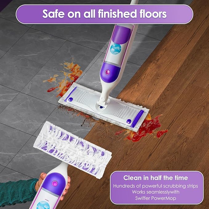 Replacement Power Mop Pads for Swiffer PowerMop, Disposable PowerMop Mopping - Image 4