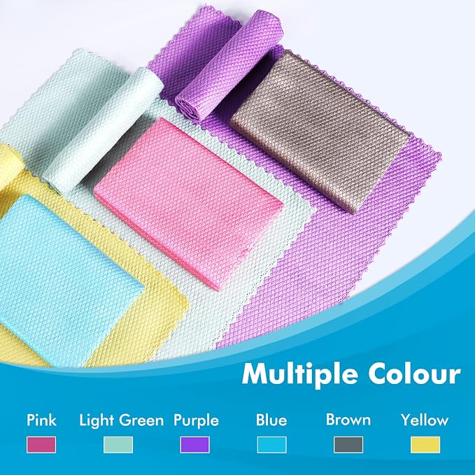 Easy Clean Fish Scale Nanoscale Dish Cloths, Streak Free Miracle Microfiber - Image 3