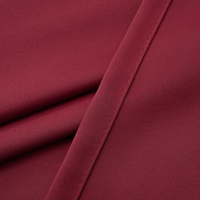 Pickluc Cafe Curtain 30 Inches Long, Rod Pocket Kitchen Half Window Curtain - Image 4