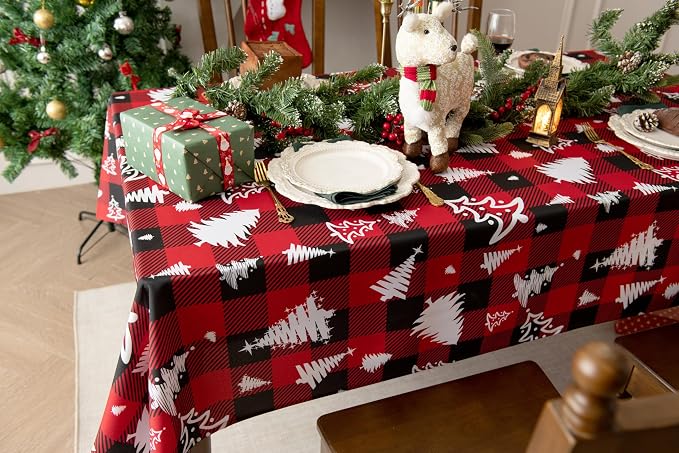Waterproof Checkered Tablecloth Fabric - Image 8