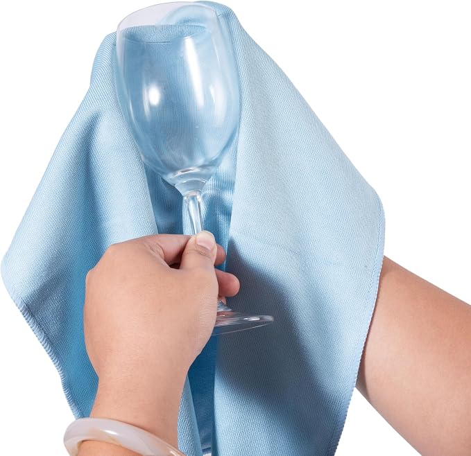 KLNYOO Microfiber Glass Cleaning Cloths Lint Free Streak Free Quickly and - Image 6