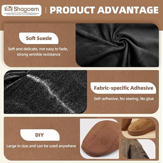 Suede Repair Patch, 35X79 Inch Fabric Large Repair Tape, Self-Adhesive Patches - Image 3