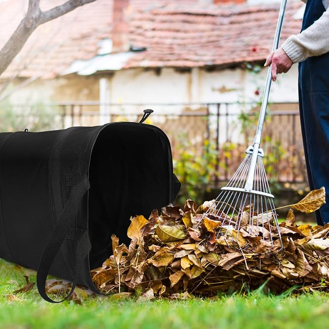YUDI & GARDEN 19 Gallon Square Collapsible Yard Waste Bin｜Collapsible Trash - Image 5