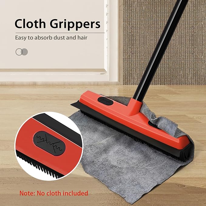 JEHONN Rubber Broom Carpet Rake Brush - Image 4